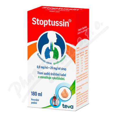 Stoptussin 0.8ml/mg+20mg/ml sir.1x180ml