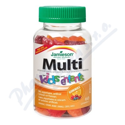 JAMIESON Multi Kids Gummies želatin.pastilky 60ks