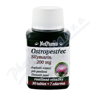 MedPharma Ostropestřec (Silymarin 200mg) tbl.37