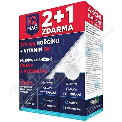 IQ Mag 379mg hořčíku+vit.B6 šum.tbl.40+20