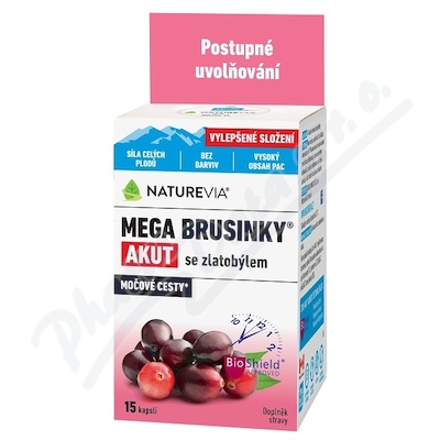 NatureVia Mega brusinky Akut cps.15