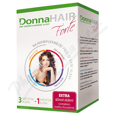 DonnaHAIR FORTE 4měsíční kúra tob.90+30 zdarma