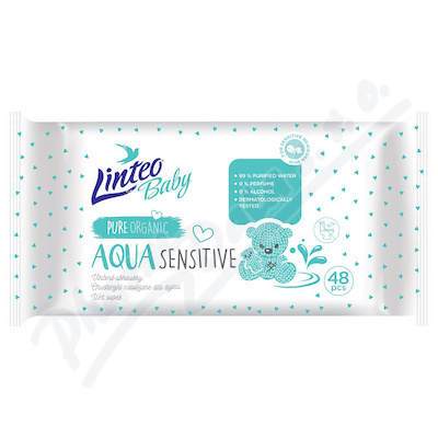 Vlhčené ubrousky LINTEO BABY AQUA 48ks