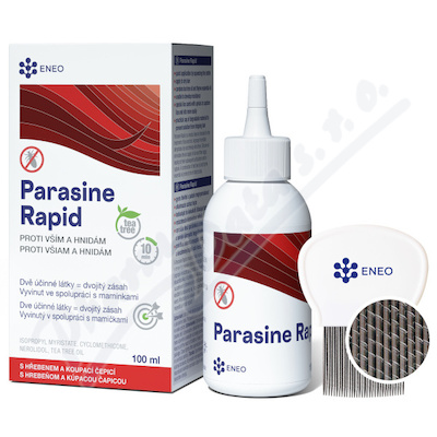 Parasine Rapid 100ml+speciální hřeben+čepice ENEO