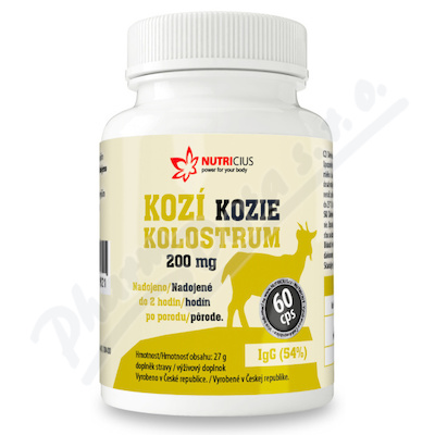 Kozí Kolostrum 200mg IgG 54% cps.60