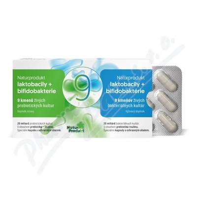 Naturprodukt laktobacily+bifidobakterie cps.15