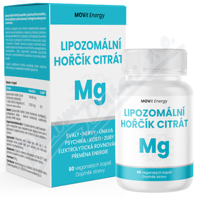 MOVit Lipozomální Hořčík Citrát cps.60