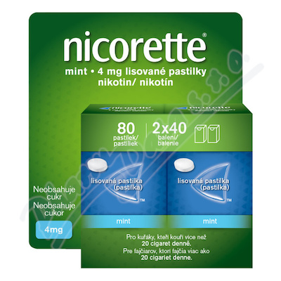 Nicorette Mint 4mg pas.cmp.2x40