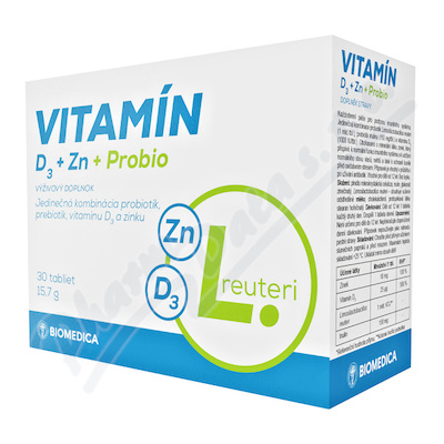 Vitamín D3 + Zn + Probio tbl.30