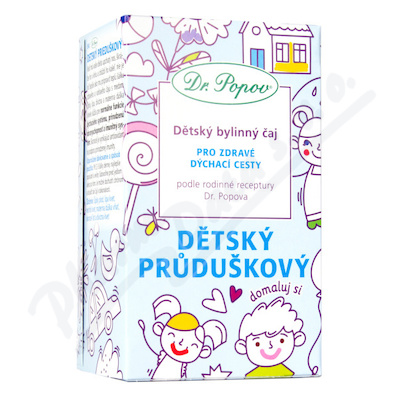 Dr.Popov Dětský bylin.čaj-Dětský průdušk.20x1.5g