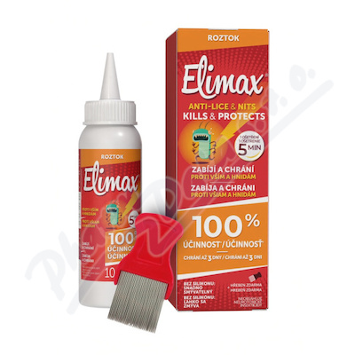 Elimax Roztok proti vším a hnidám 100ml+hřeben