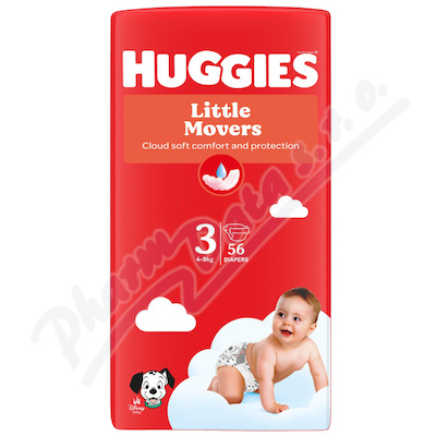 HUGGIES Little Movers 3 4-9kg 56ks