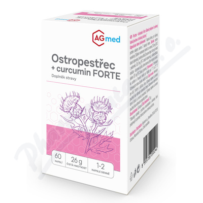 Ostropestřec + curcumin FORTE cps.60 AGmed