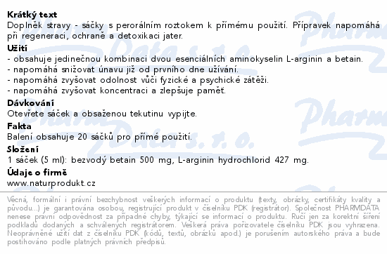 Hepatargine Forte 20x5ml