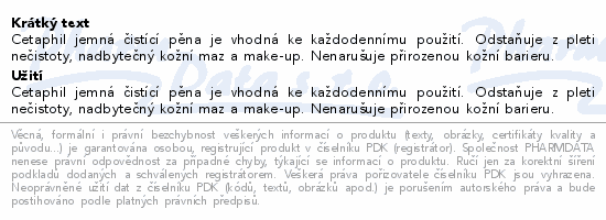 Cetaphil jemná čistící pěna 236ml