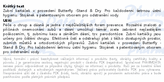 SOFTdent Butterfly zubní kartáček SOFT 3ks